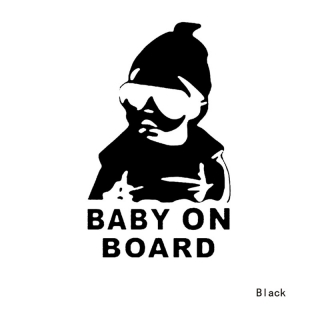 Nálepka "Baby On Board"  Boy Black