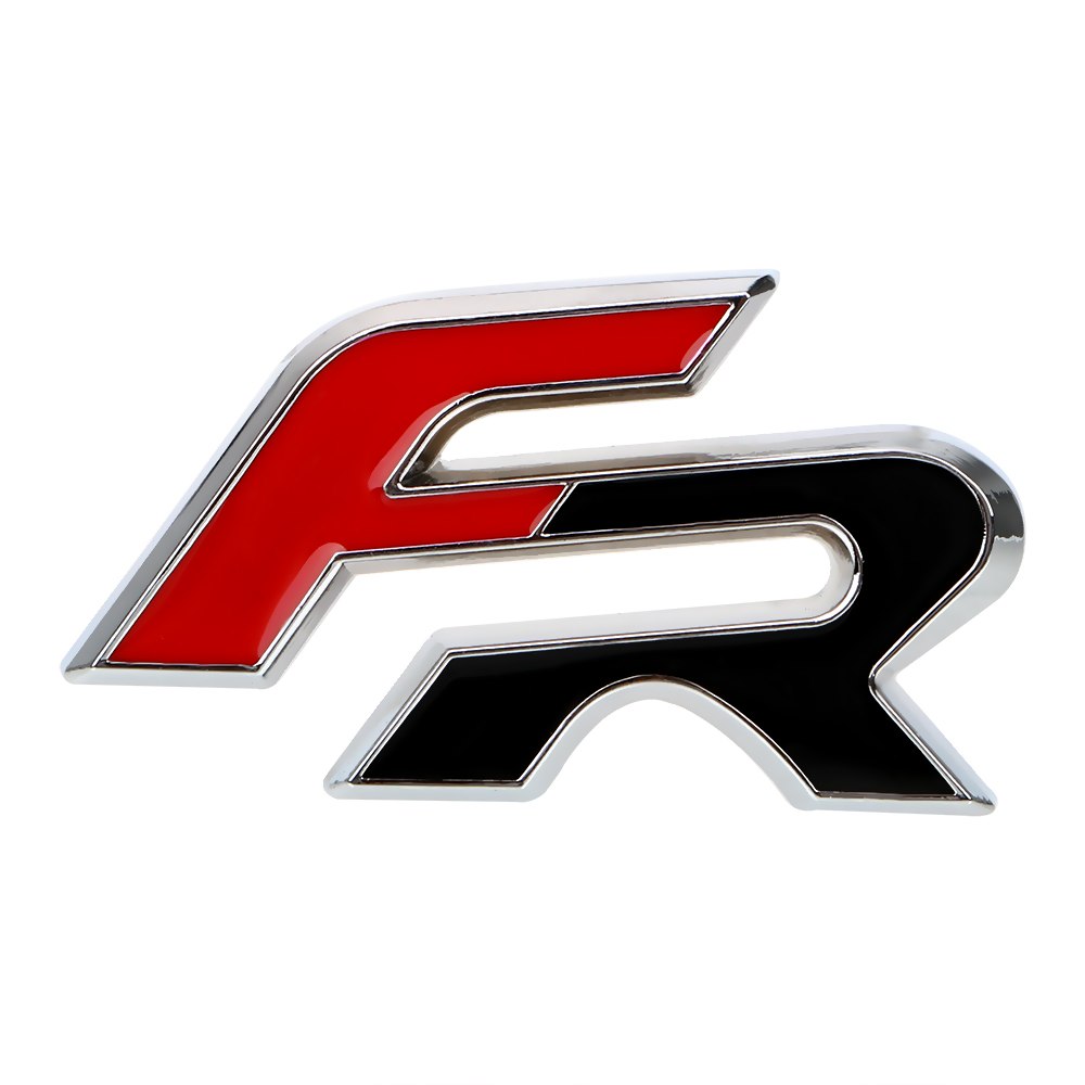 3D samolepiace logo FR Red/Black