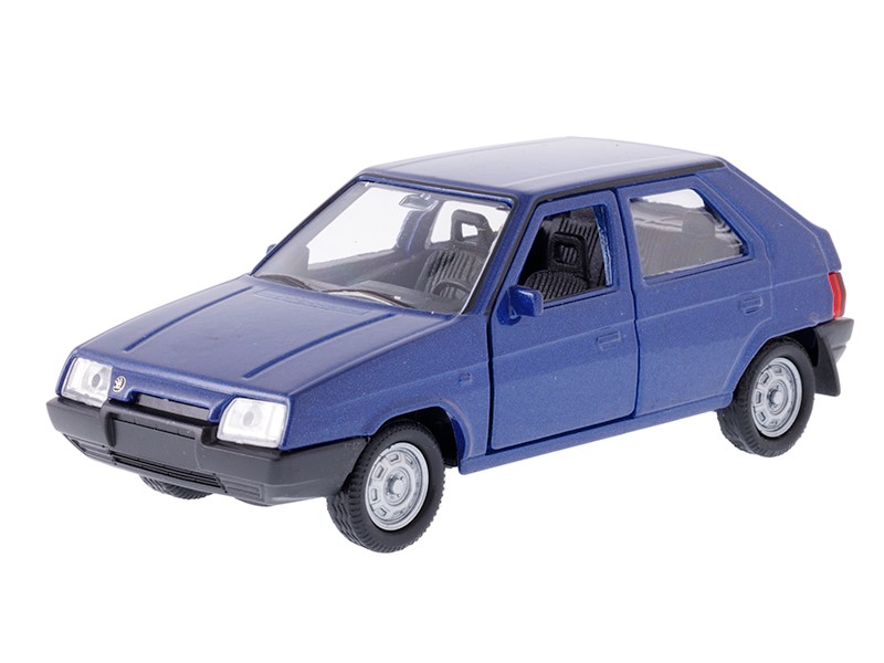 Kovový model auta - Nex 1:34 - Škoda Favorit (modrá)
