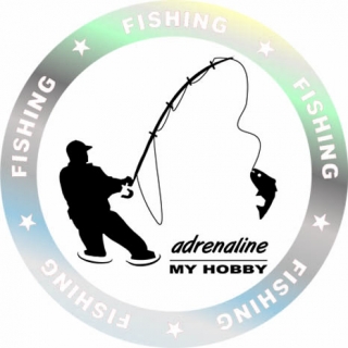 Nálepka Hobby "Fishing"