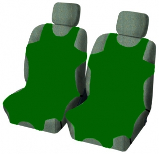 Auto-tričká BAVLNA na predné sedadlá tmavo zelené  2ks