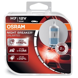  H7 OSRAM Night Breaker Unlimited +110% 12V 55W PX26d BOX 2ks