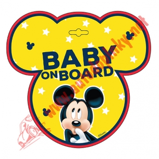 Info karta Dieťa v aute Disney Mickey