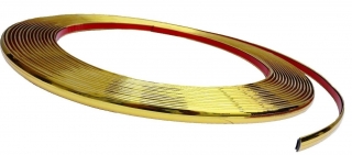 Lišta Ozdobná GOLD 12mm dĺka 8m