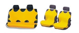 Autotričká komplet predne + zadné sedadlá žlté