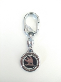 Kľúčenka s logom Škoda čierne