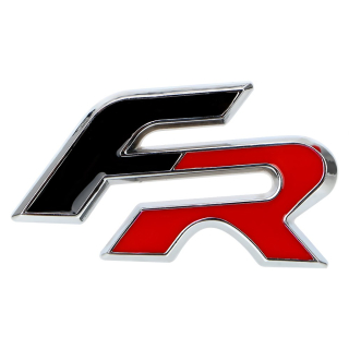 3D samolepiace logo FR Black/Red