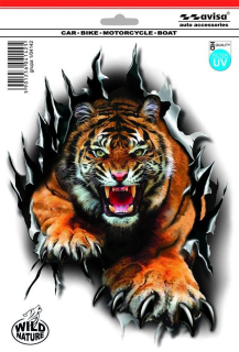 Nálepka Tiger 24x18 cm 