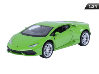 Kovový model auta - Nex 1:34 - Lamborghini Huracane Coupe (zelená)