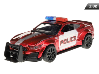 Kovový model auta - 1:34 - Dodge Challenger Police - Crash Car (Red)