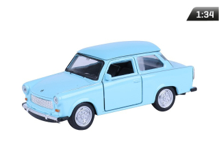 Kovový model auta - Nex 1:34 - Trabant 106 (modrý)